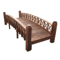 Swan Garden Bridge Medium Cross Halving Lattice Rails 12 ft.