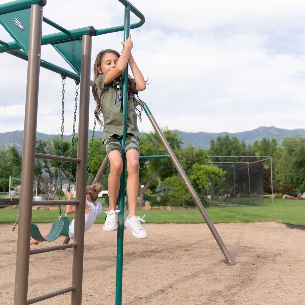 Lifetime Monkey Bar Adventure Swing Set (Earthtone) - 91028