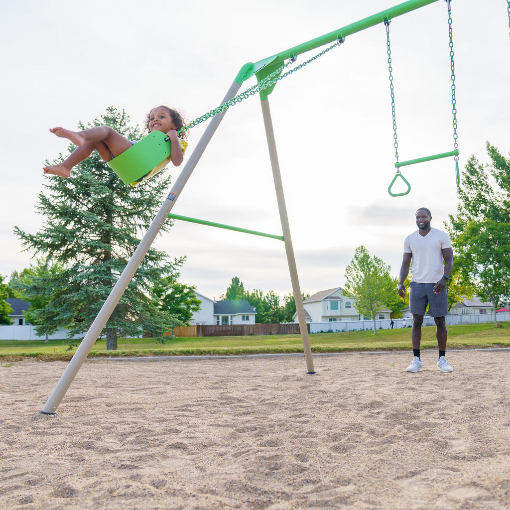 Lifetime Metal Swing Set (Spring Green) - 91206