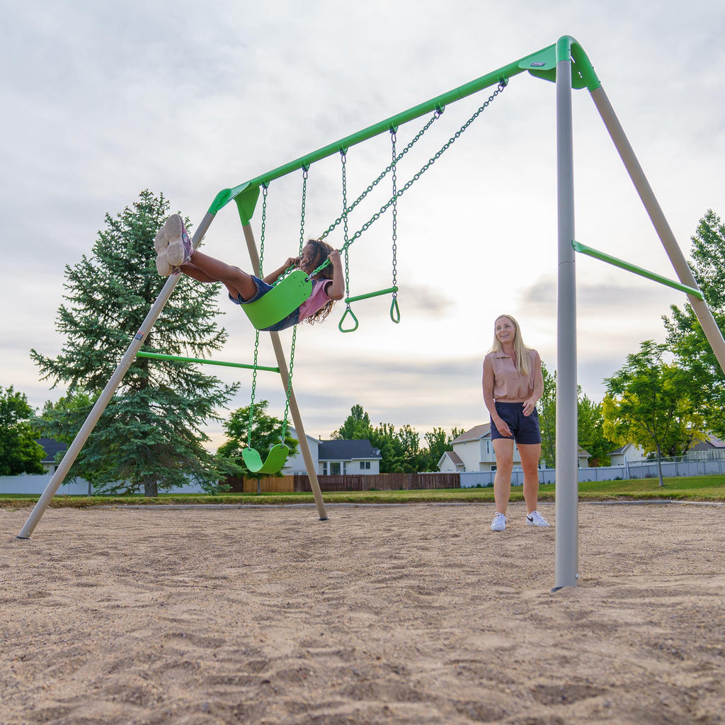 Lifetime Metal Swing Set (Spring Green) - 91206