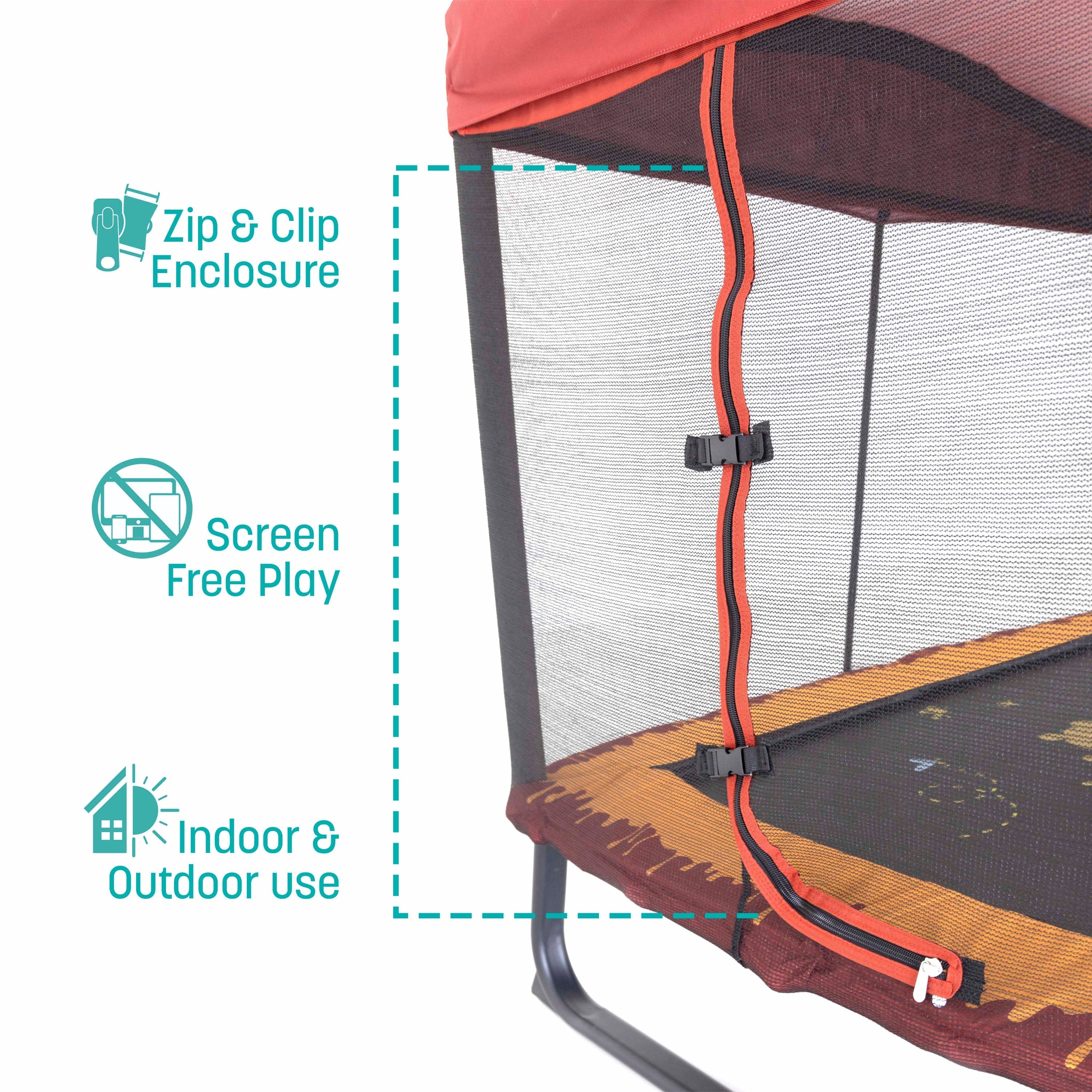Skywalker Trampolines 6 x 4 Ft. Rectangle Winnie the Pooh Mini Trampoline for Kids