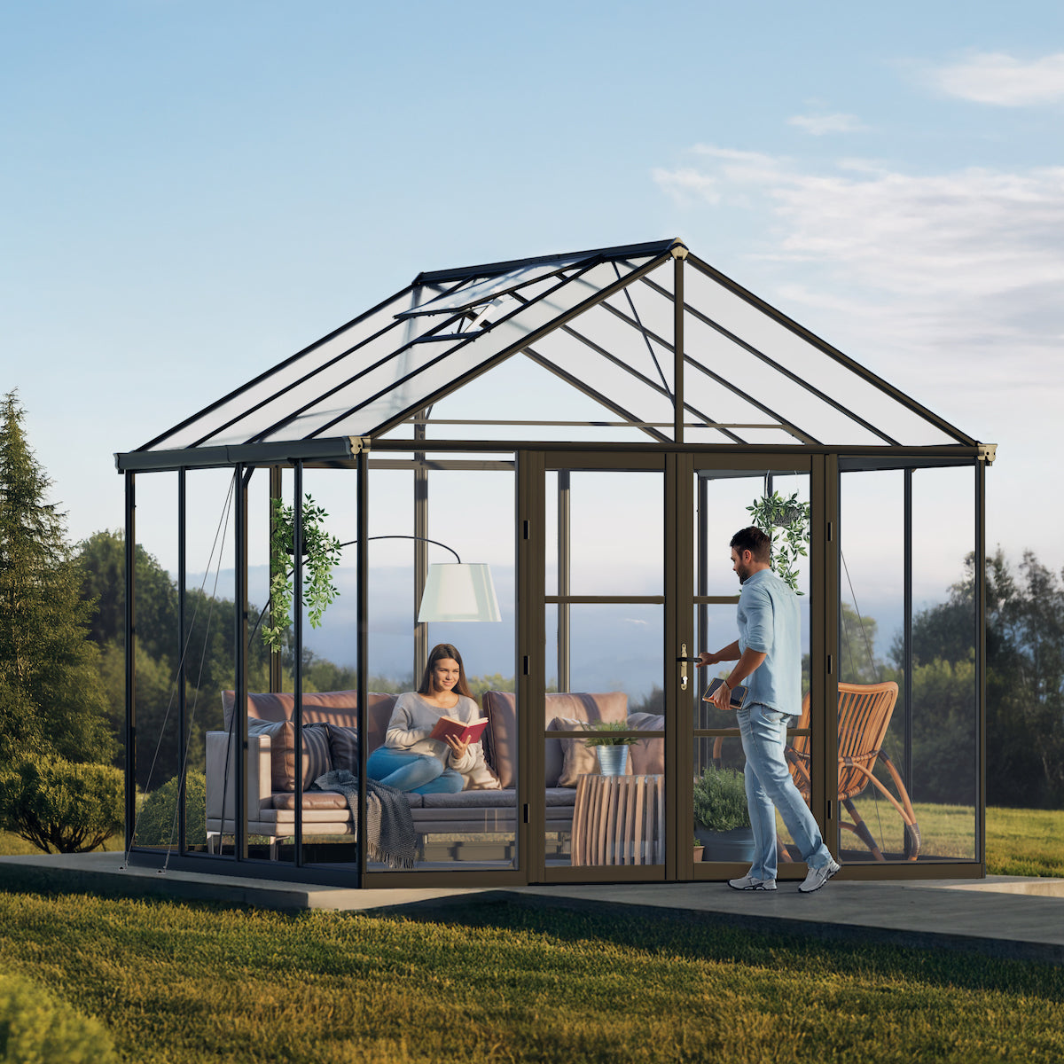 Palram - Canopia | Aria Greenhouse with Polycarbonate Glazing