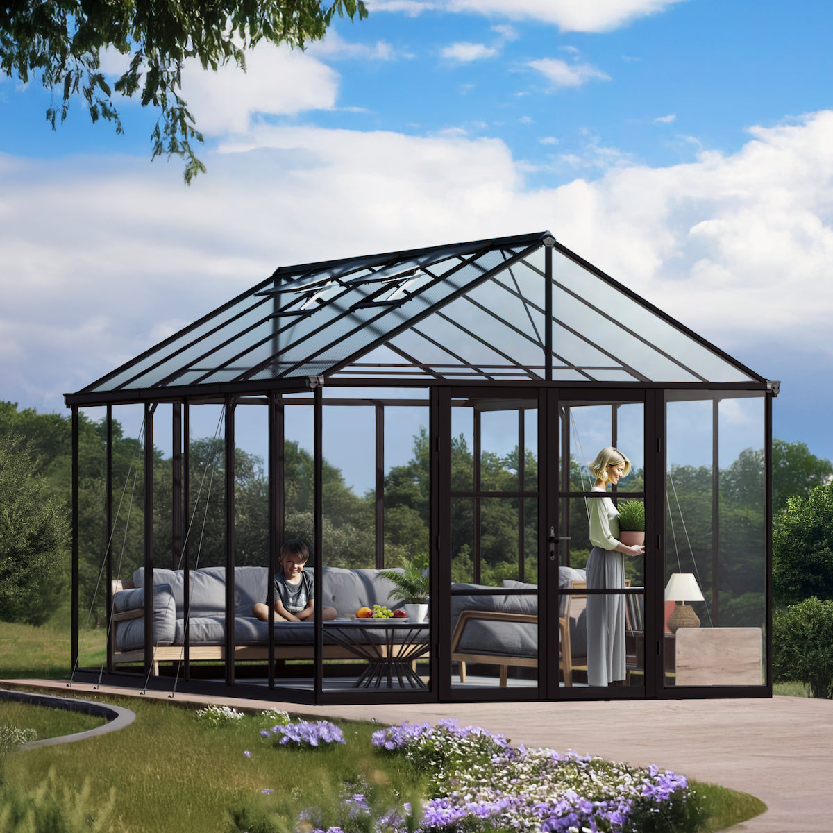 Palram - Canopia | Aria Greenhouse with Polycarbonate Glazing