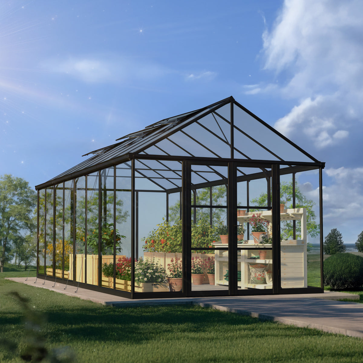 Palram - Canopia | Aria Greenhouse with Polycarbonate Glazing