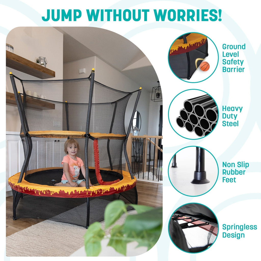 Skywalker Trampolines 60in Winnie the Pooh Mini Trampoline for Kids