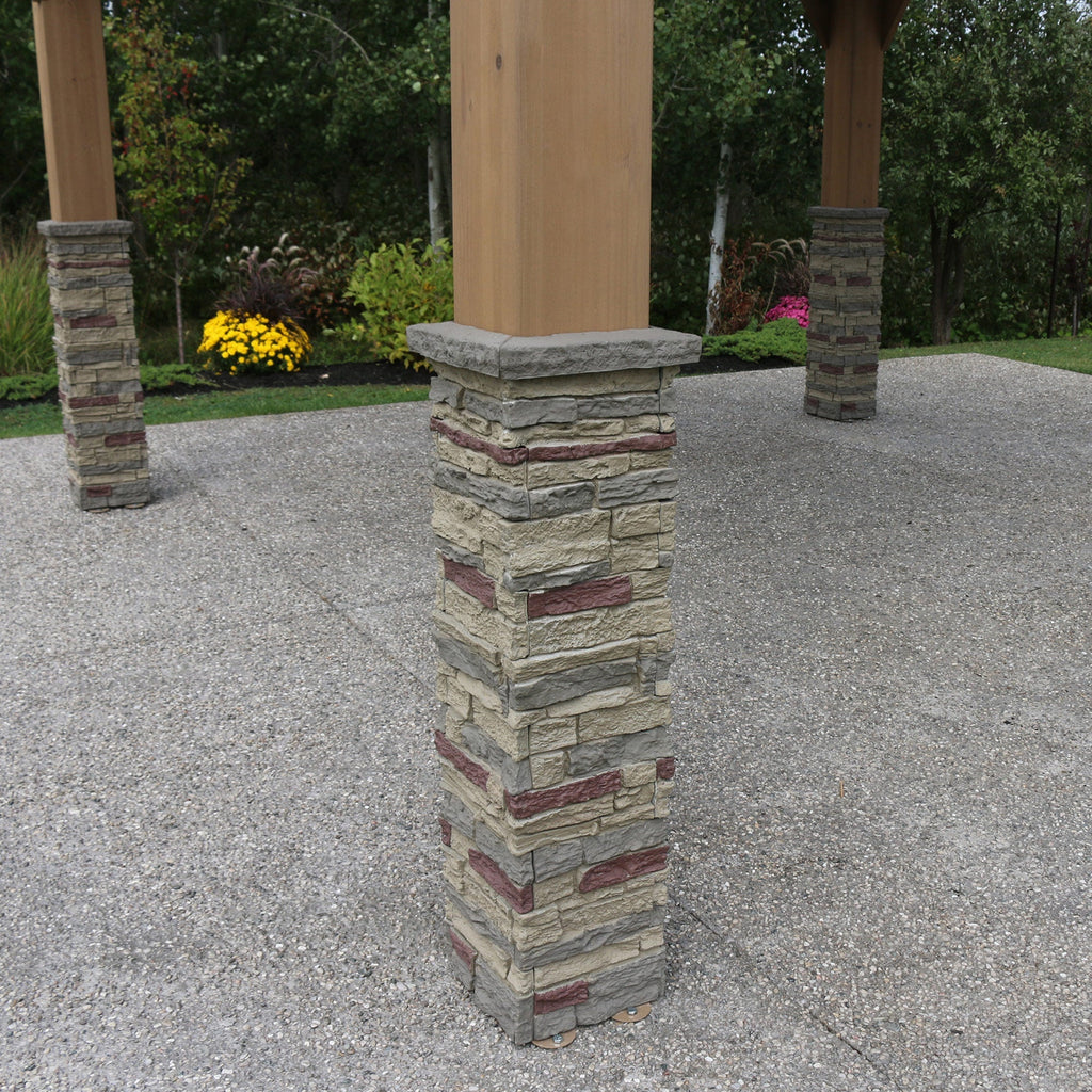 12 x 14 Gazebo with Faux Stone
