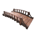 French Country Wooden Garden Bridge 6 ft.