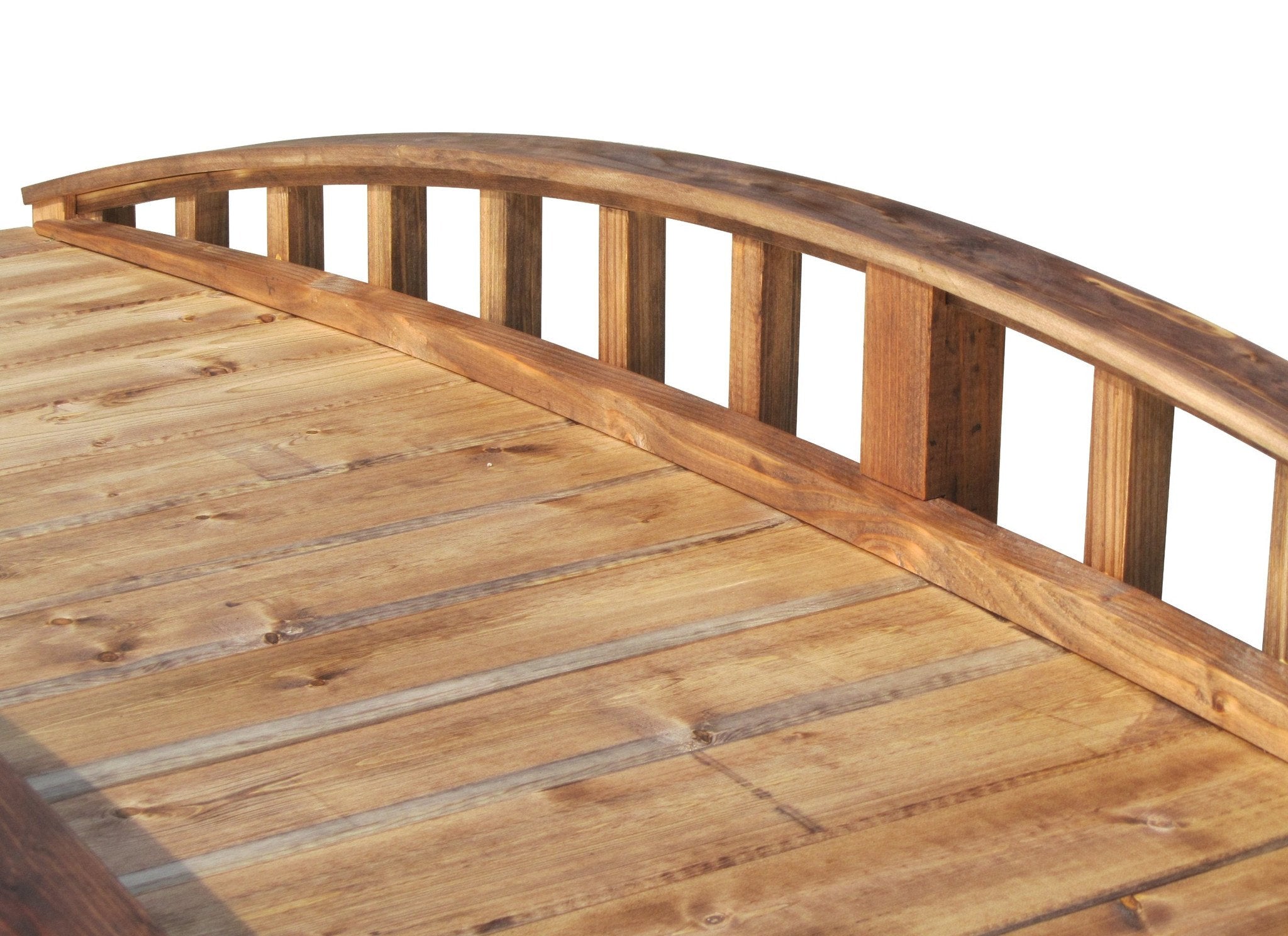 Crescent Japanese Wooden Bridge 8 ft.