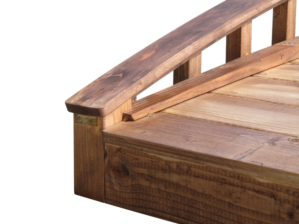 Crescent Japanese Wooden Bridge 8 ft.