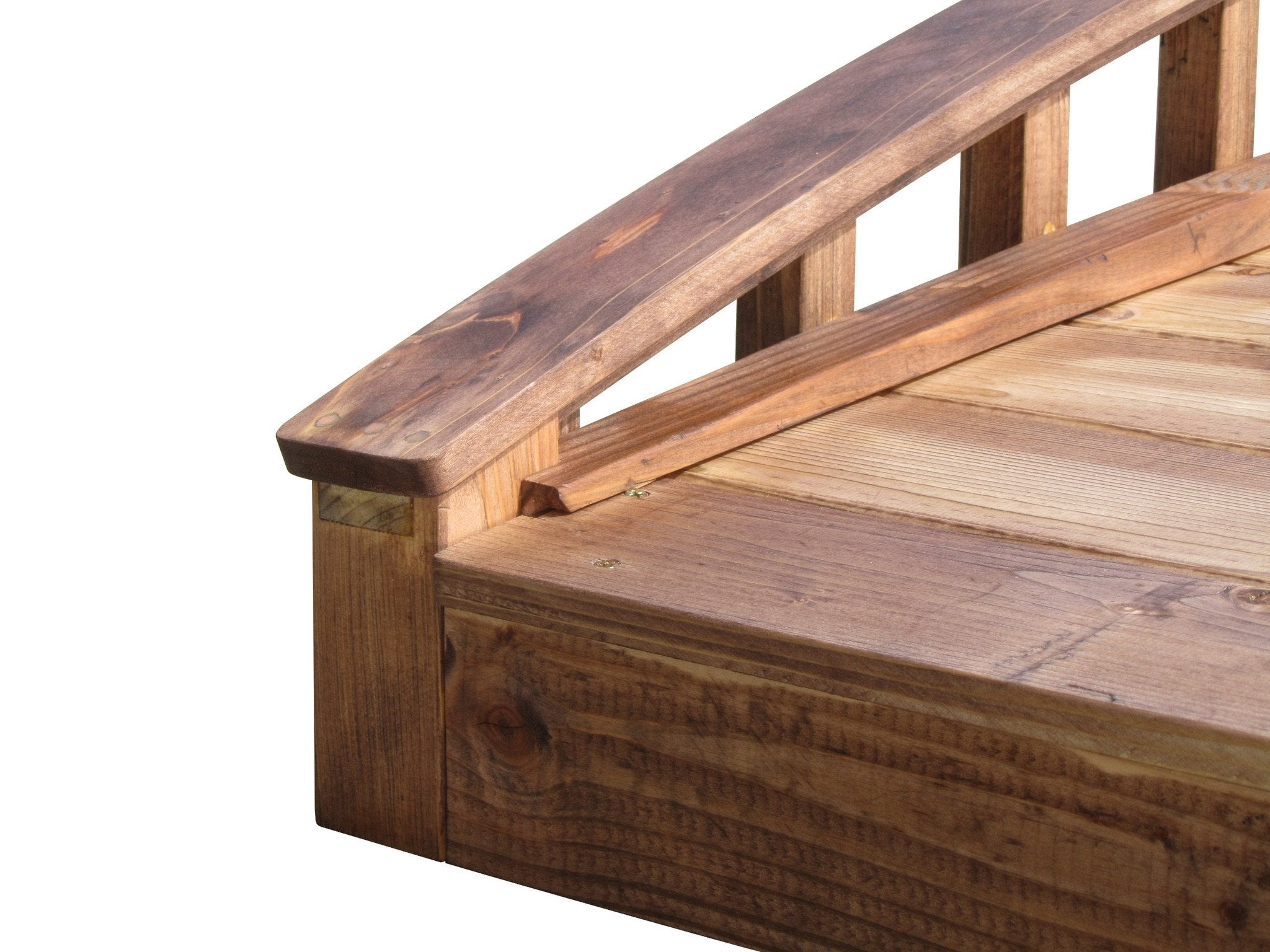 Crescent Japanese Wooden Bridge 8 ft.