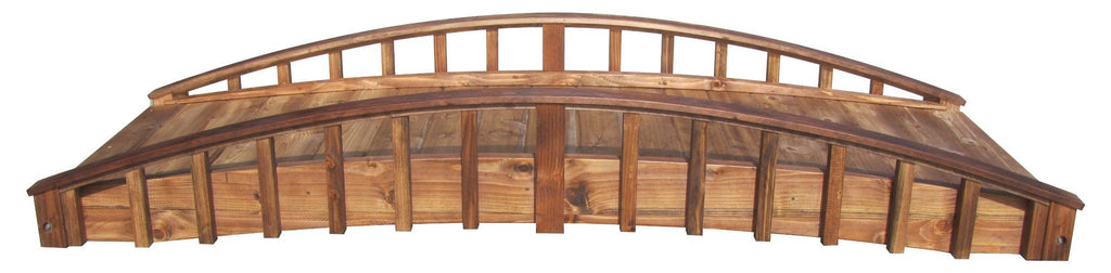 Crescent Japanese Wooden Bridge 8 ft.