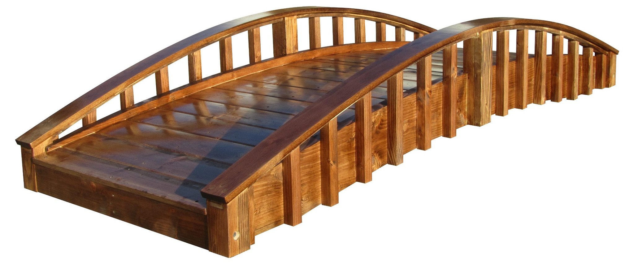 Crescent Japanese Wooden Bridge 8 ft.