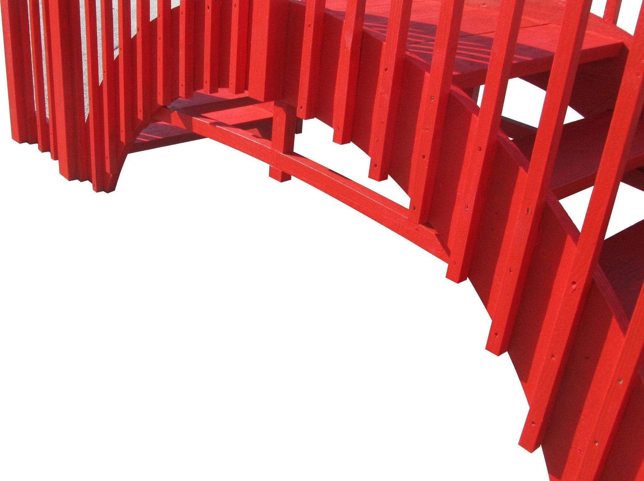 Imperial Wooden Garden Bridge with Stairs 8 ft.