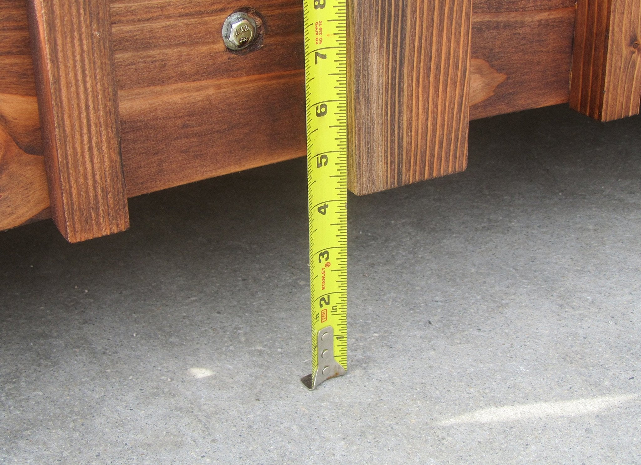 Japanese Garden Bridge with Split Railings and Finials 8 ft. Taiko