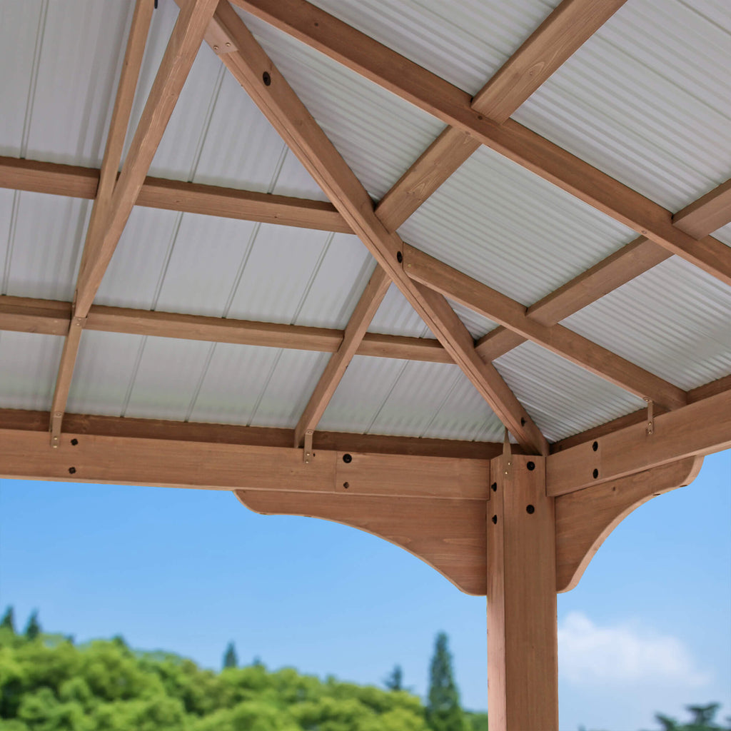 12 x 14 Grand Gazebo with Aluminum Roof
