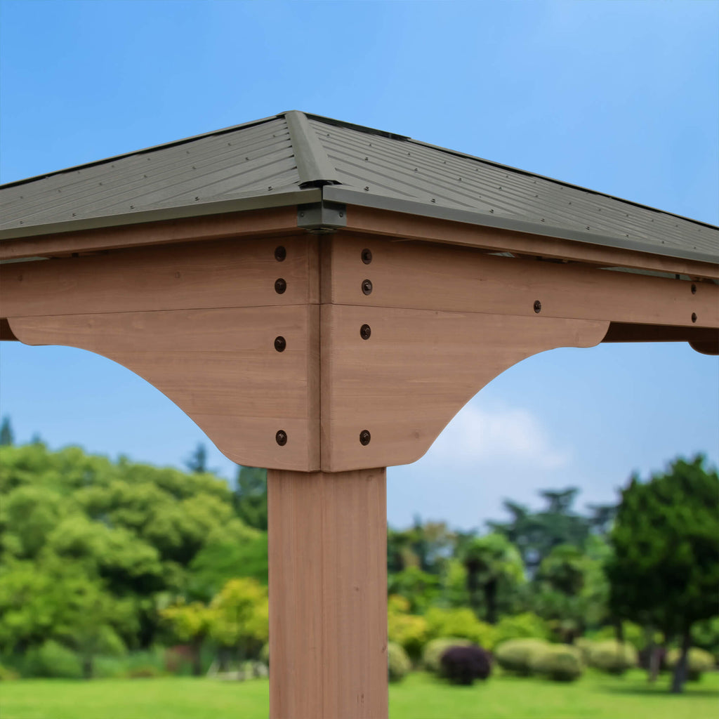 12 x 14 Grand Gazebo with Aluminum Roof