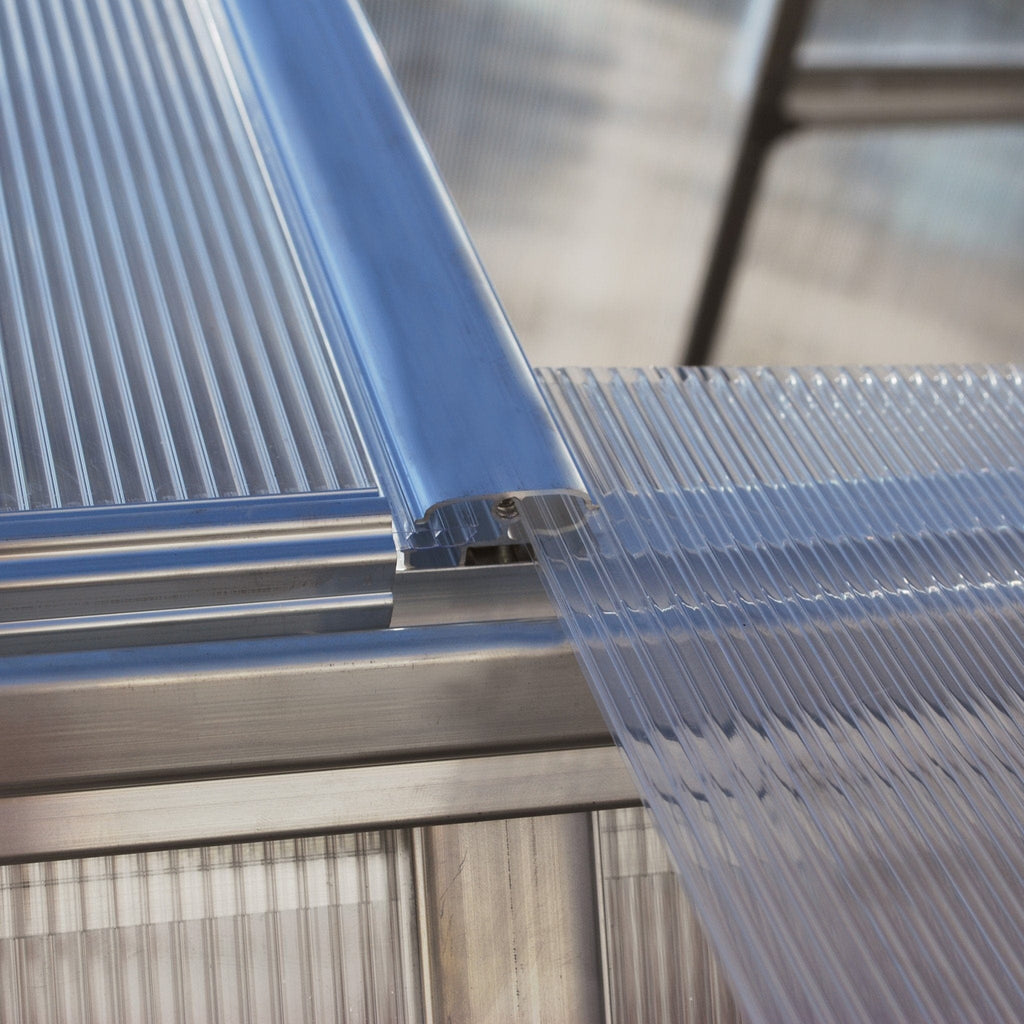 Palram - Canopia | Hybrid Greenhouse Kit - Silver With 0.8mm Polycarbonate Glazing