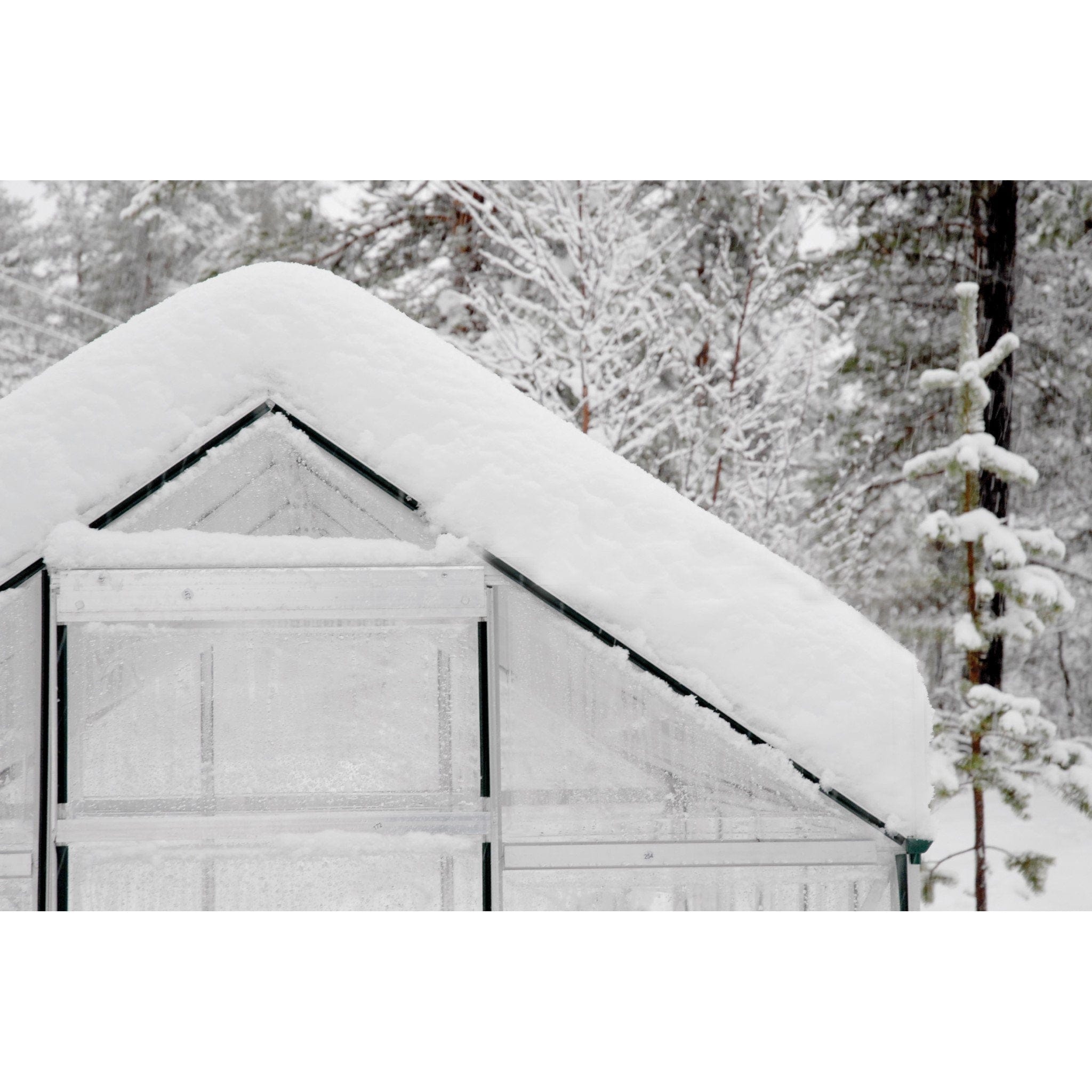 Palram - Canopia | Hybrid Greenhouse Kit - Silver With 0.8mm Polycarbonate Glazing