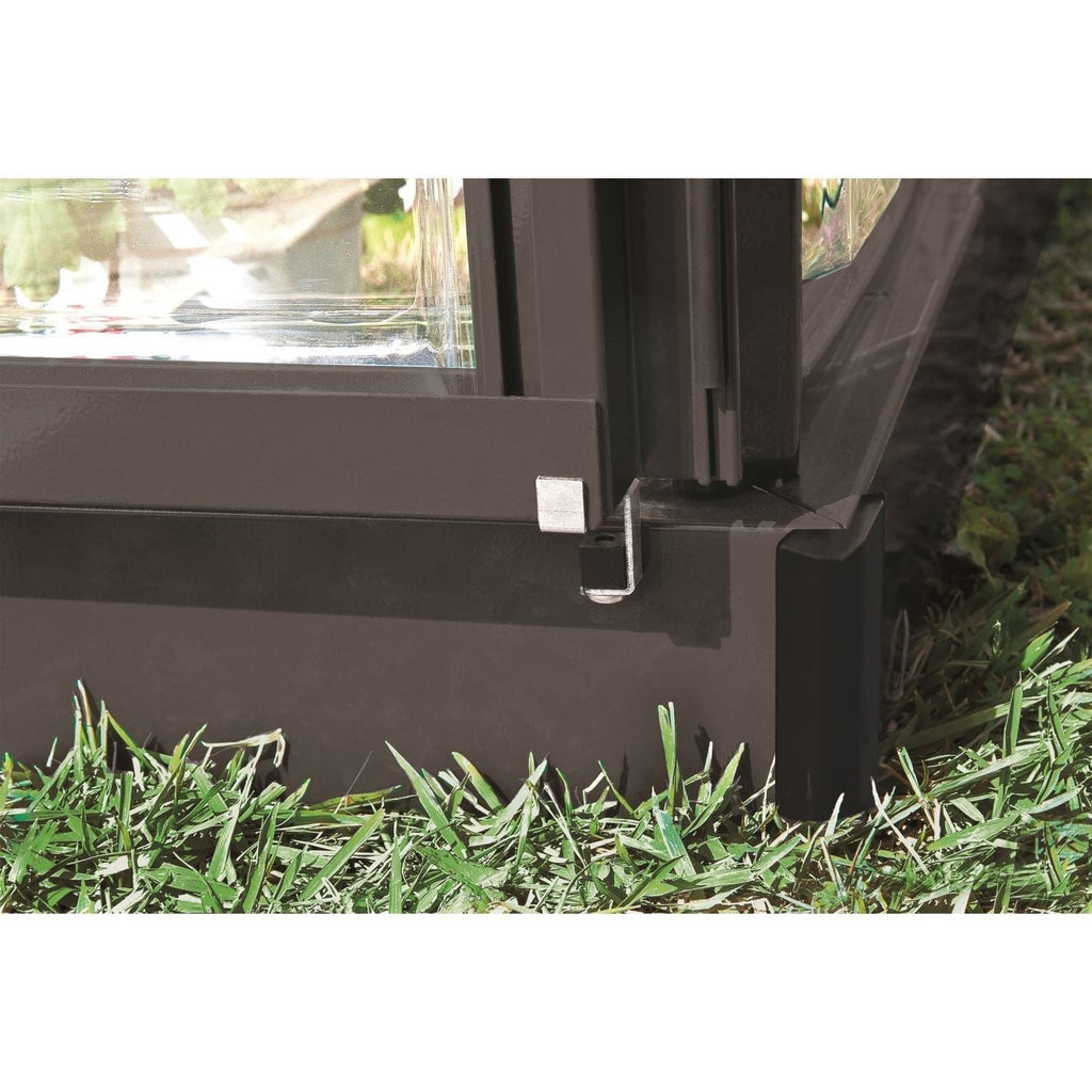 Palram - Canopia | 6x10 Ft Mythos Greenhouse Kit - Gray With 4mm Twin-wall Polycarbonate Glazing