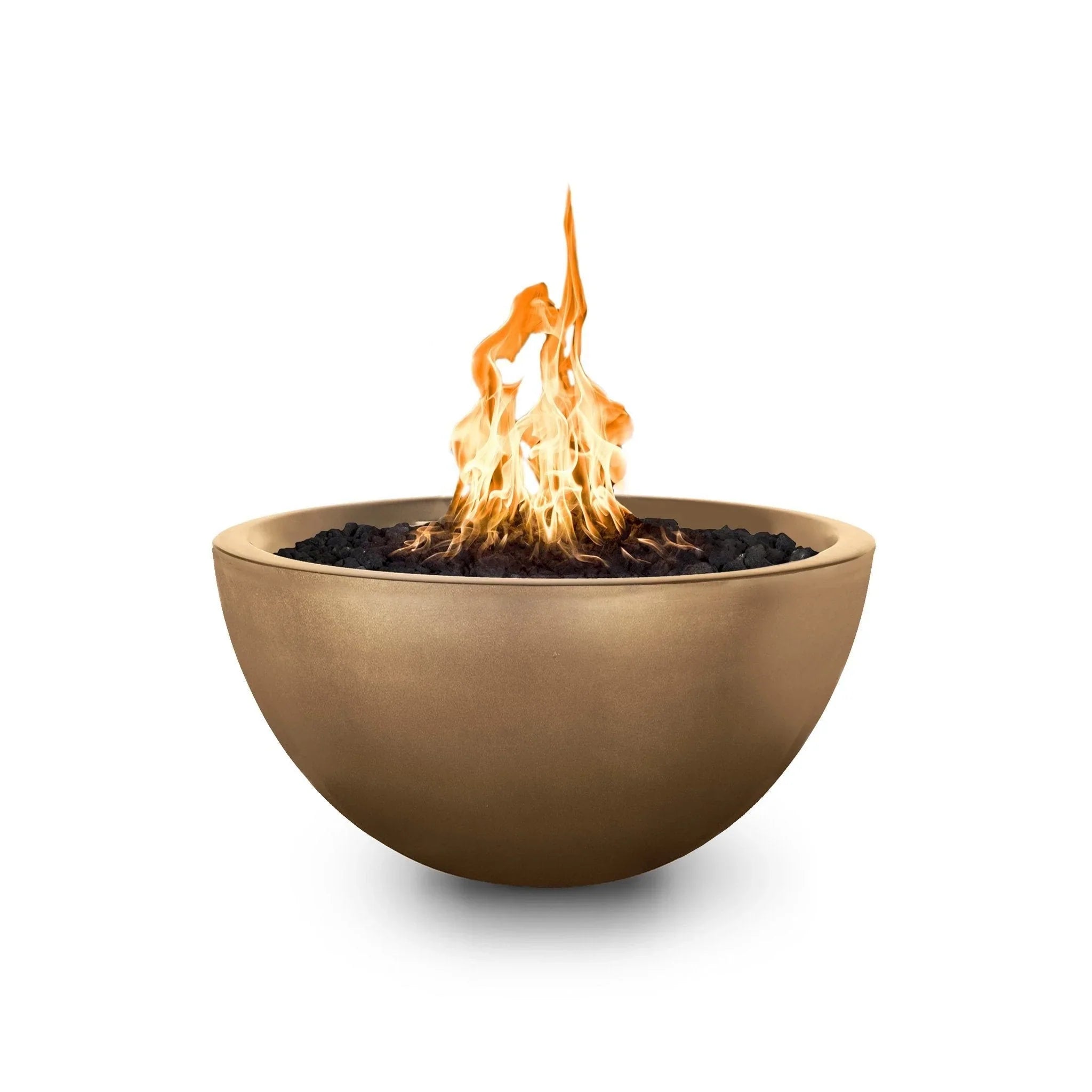The Outdoor Plus 30" Luna Concrete Gas Fire Pit