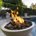The Outdoor Plus 30" Luna Concrete Gas Fire Pit
