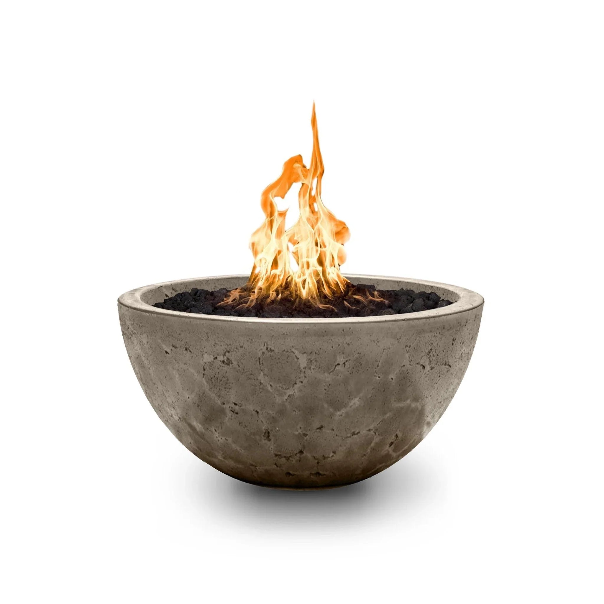 The Outdoor Plus 30" Luna Concrete Gas Fire Pit