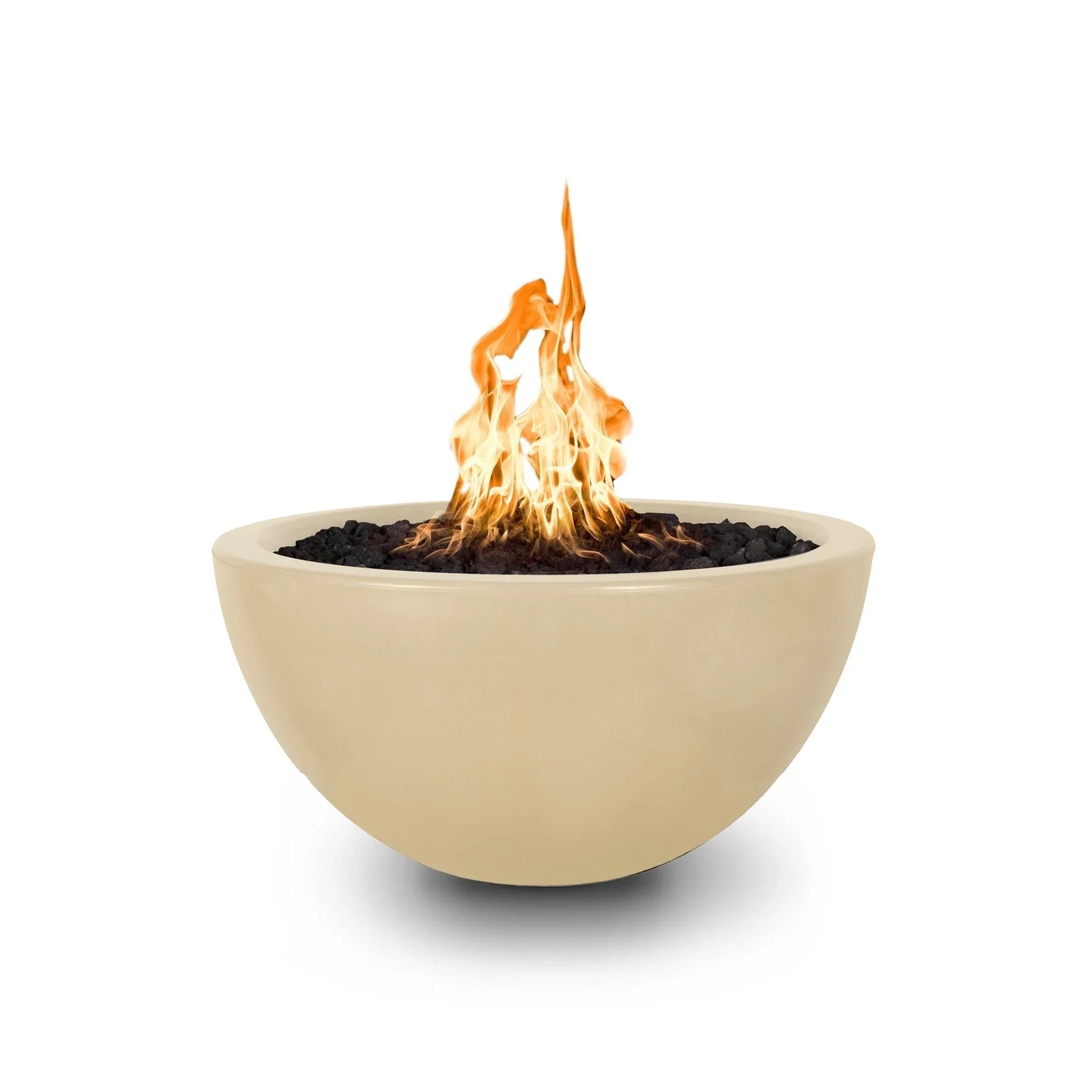 The Outdoor Plus 30" Luna Concrete Gas Fire Pit