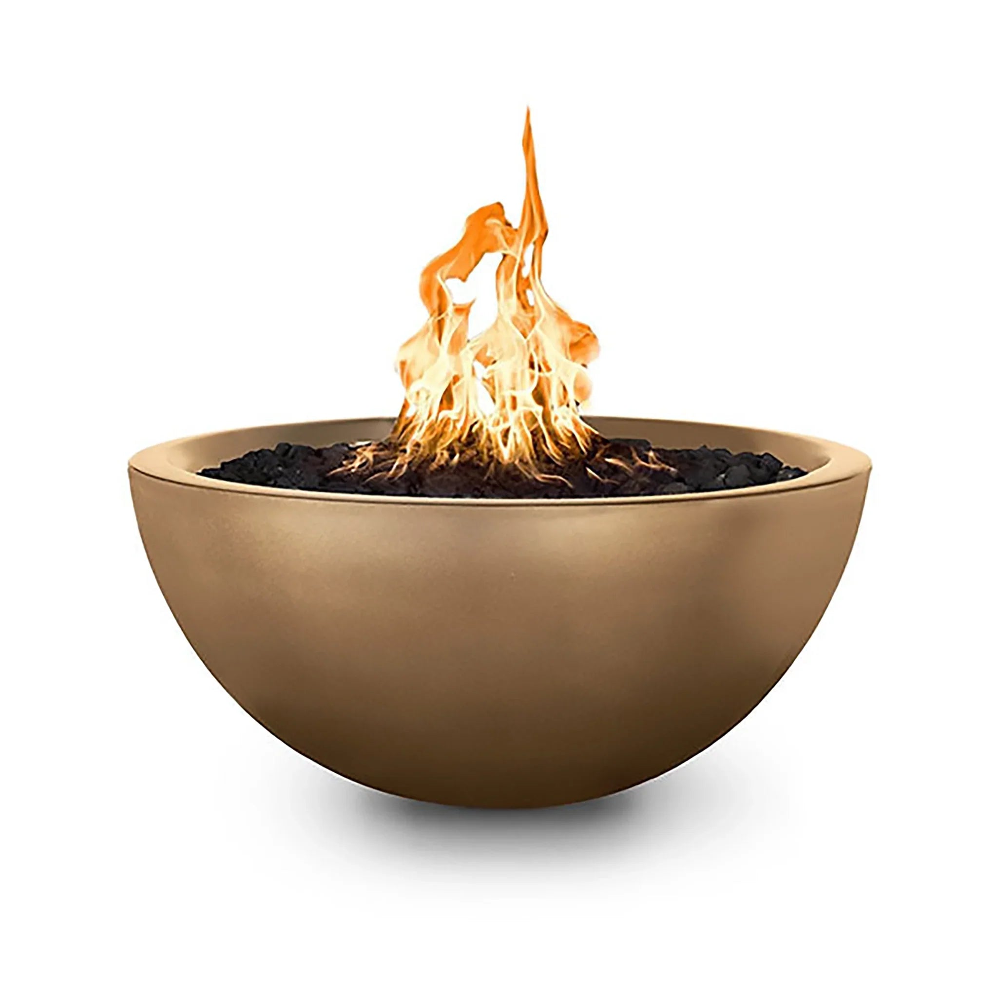 The Outdoor Plus 38" Luna Concrete Gas Fire Pit