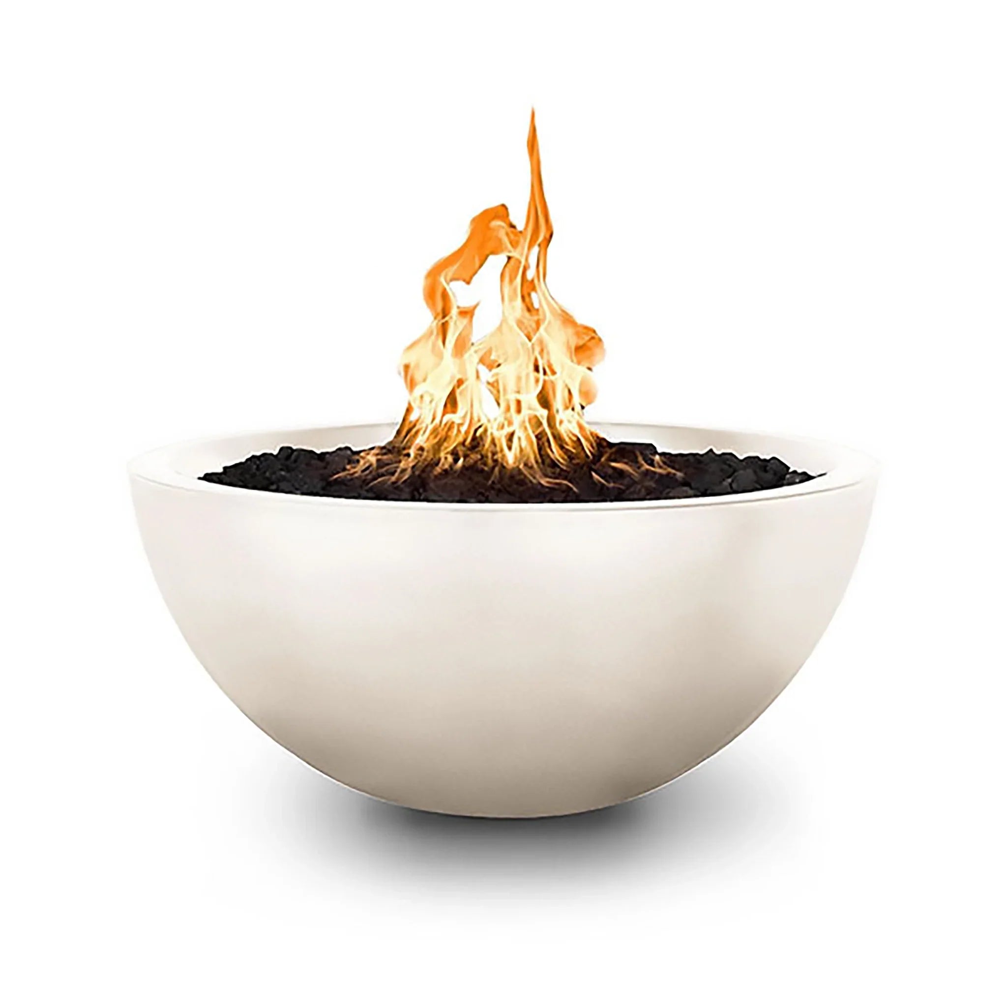 The Outdoor Plus 38" Luna Concrete Gas Fire Pit